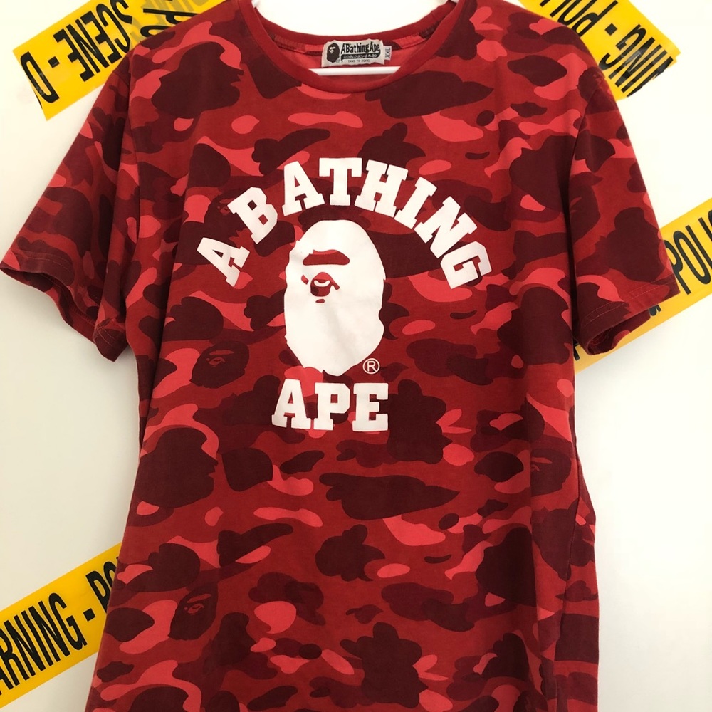 Bathing Ape Red Tee